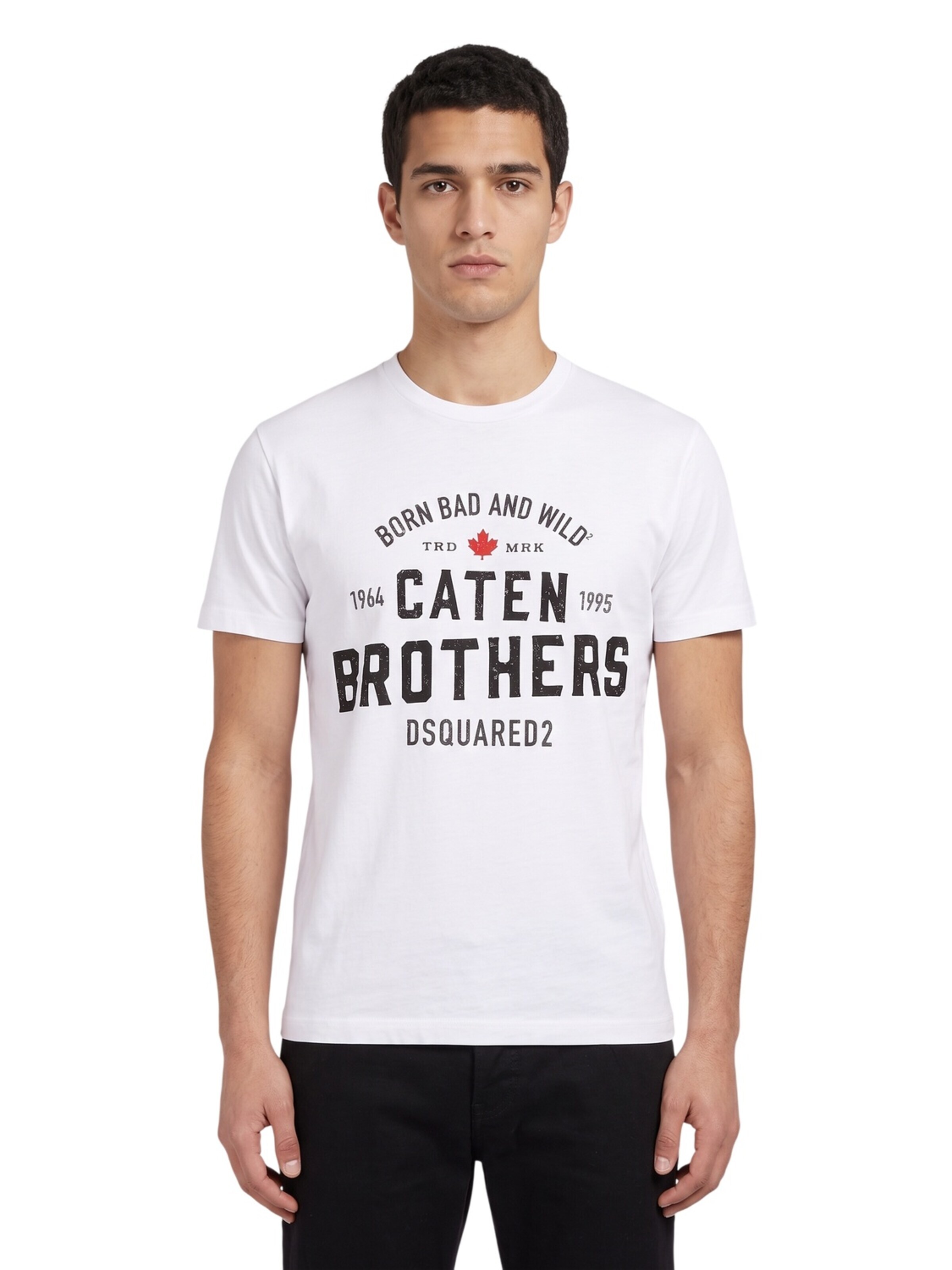 DSQUARED2 Shirt 'Caten Brothers' in Wit