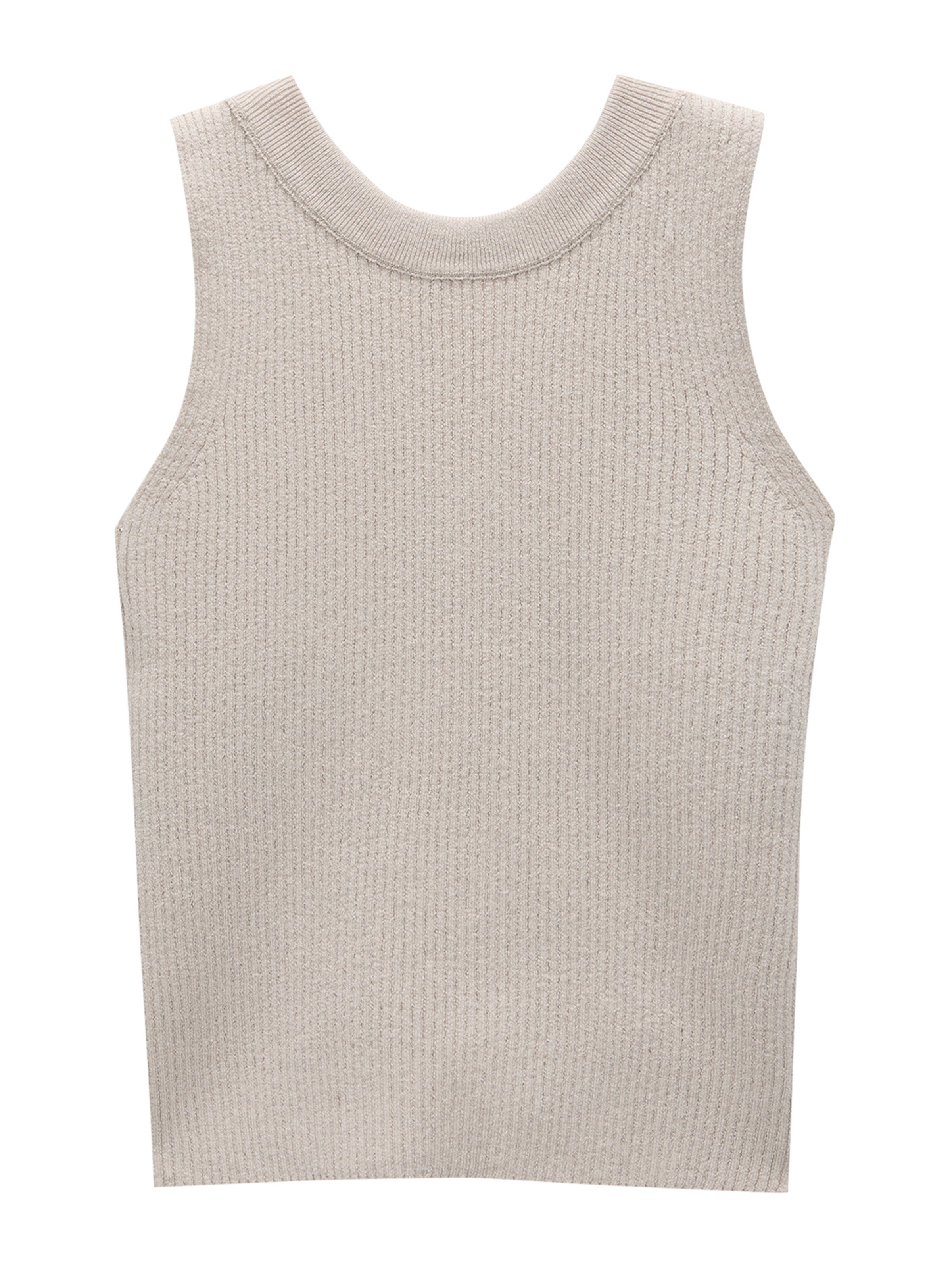 Top de la Pull&Bear pe gri: față