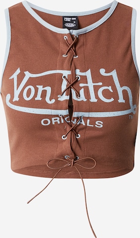 Von Dutch Originals Τοπ 'SUNNY' σε καφέ: μπροστά