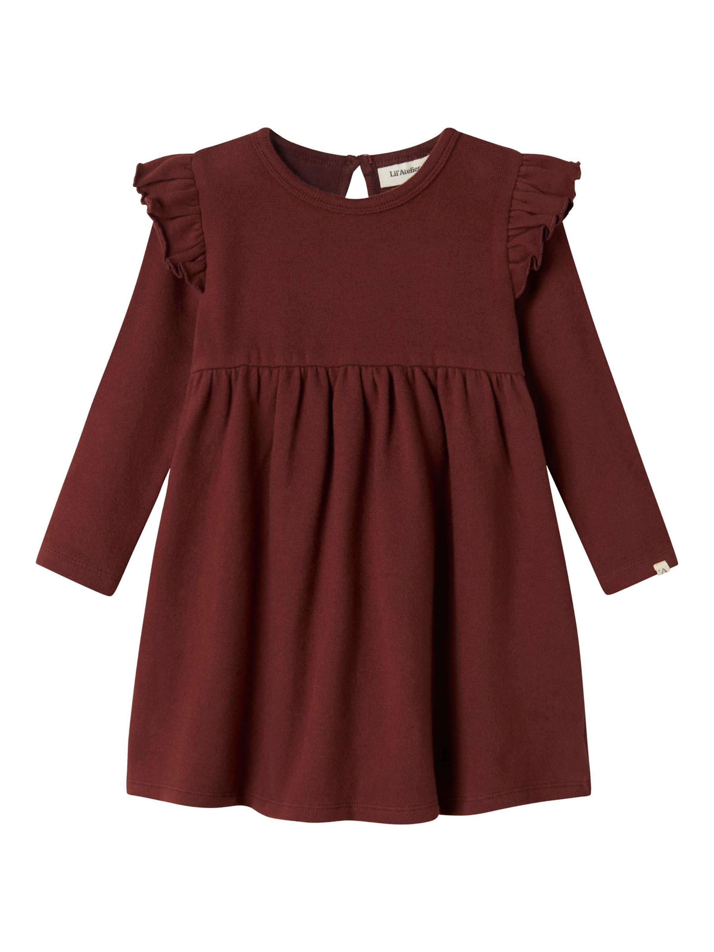 Lil'Atelier Dress in Brown: front