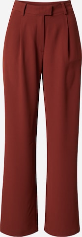 Guido Maria Kretschmer Collection Pleat-Front Pants 'Luzia' in Red: front