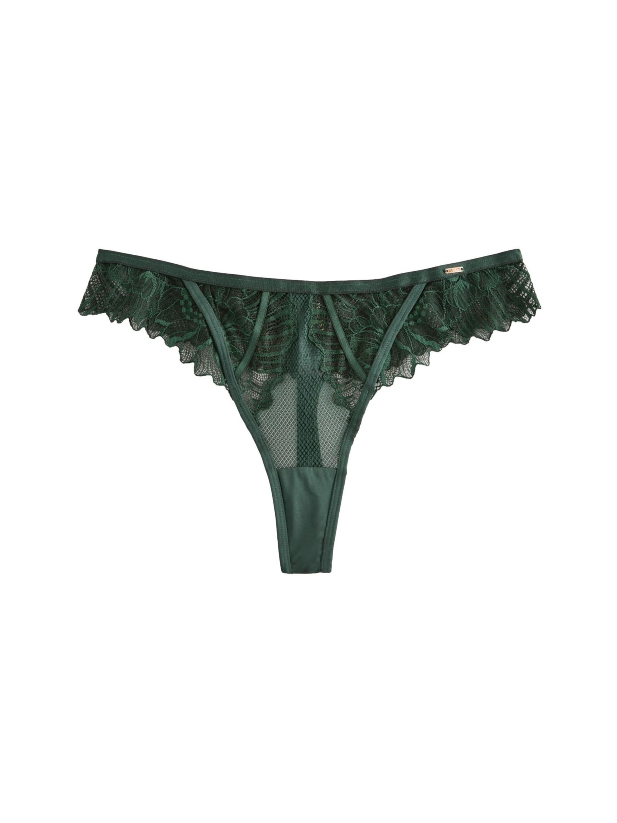 Lipsy Thong in Green: front