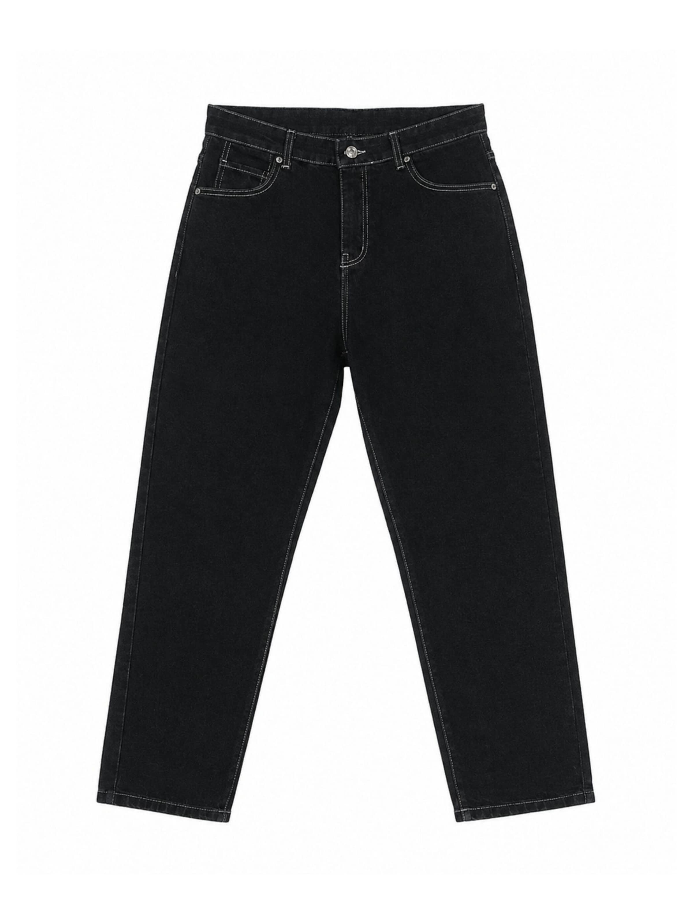Bloazoine Regular Jeans in Black: front