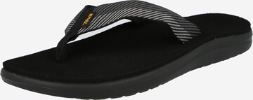 TEVA T-Bar Sandals 'Voya' in Black: front