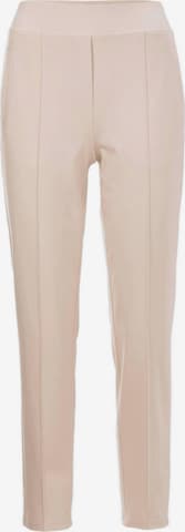 Goldner Trousers 'Sara' in Beige: front
