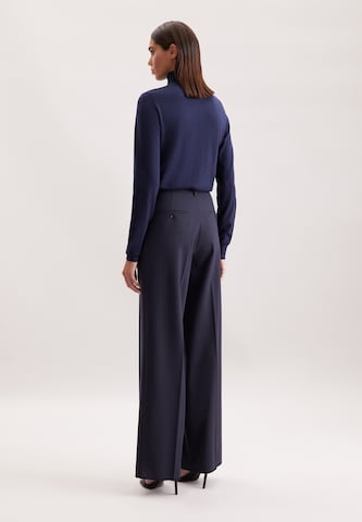 Wide Leg Pantalon à pince SEIDENSTICKER en bleu