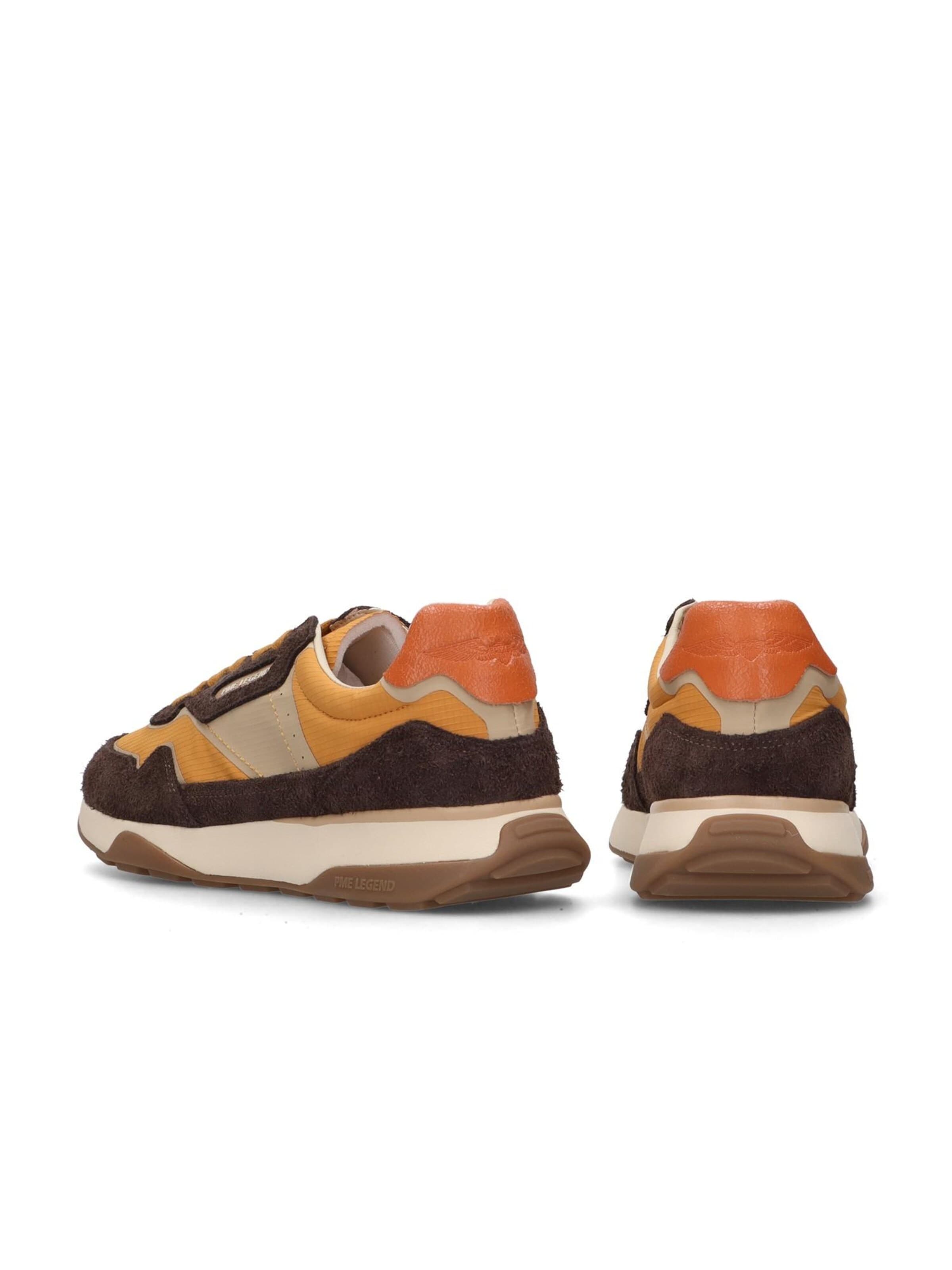 PME Legend Låg sneaker 'Latch sneaker in suede and nylon' i brun