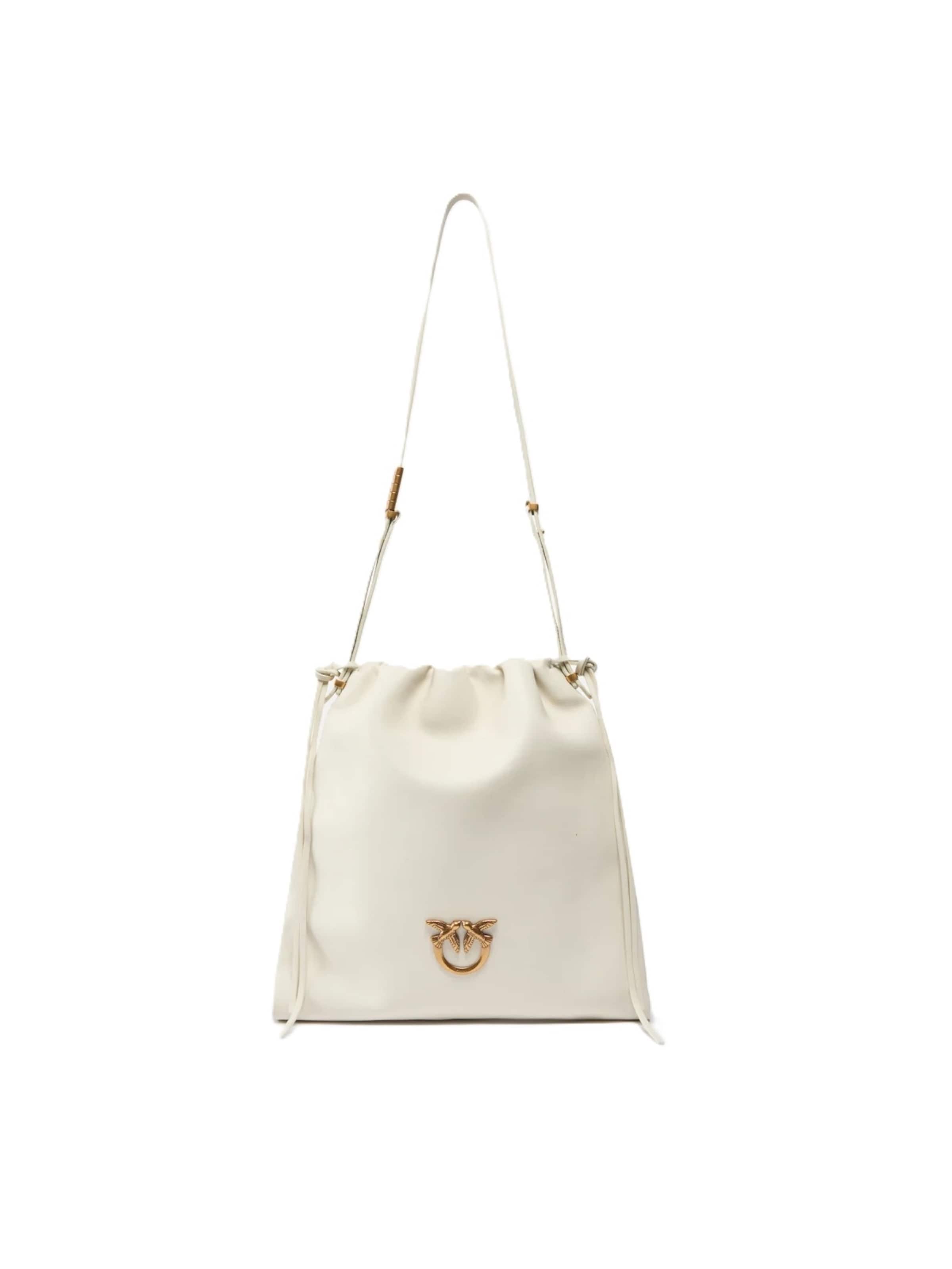 Borsa a spalla '104359 A270' di PINKO in bianco: frontale