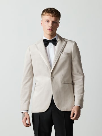 Next Slim Fit Sakko 'Self' in Weiß: Vorderseite