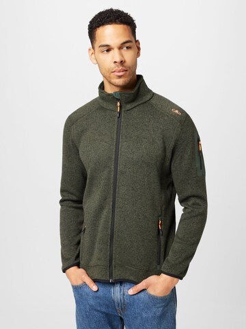 CMP Regular fit Funktionele fleece-jas in Groen: voorkant