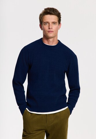 Shiwi Trui 'CHENILLE' in Blauw: voorkant