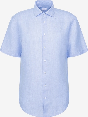 SEIDENSTICKER Zakelijk overhemd in Blauw: voorkant