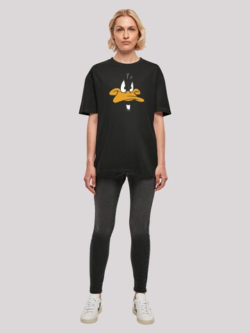 F4NT4STIC T-Shirt 'Looney Tunes Daffy Duck Big Face ' in Schwarz