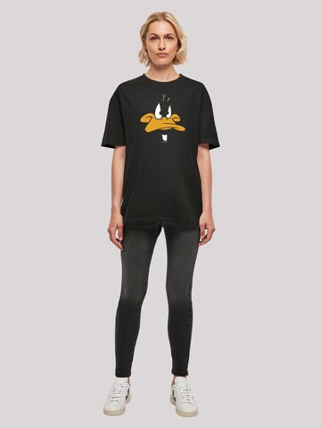 F4NT4STIC Oversized Shirt 'Looney Tunes Daffy Duck Big Face ' in Black