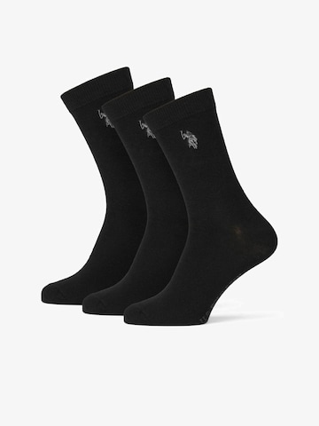 U.S. POLO ASSN. Socken 'Aubrey' in Schwarz