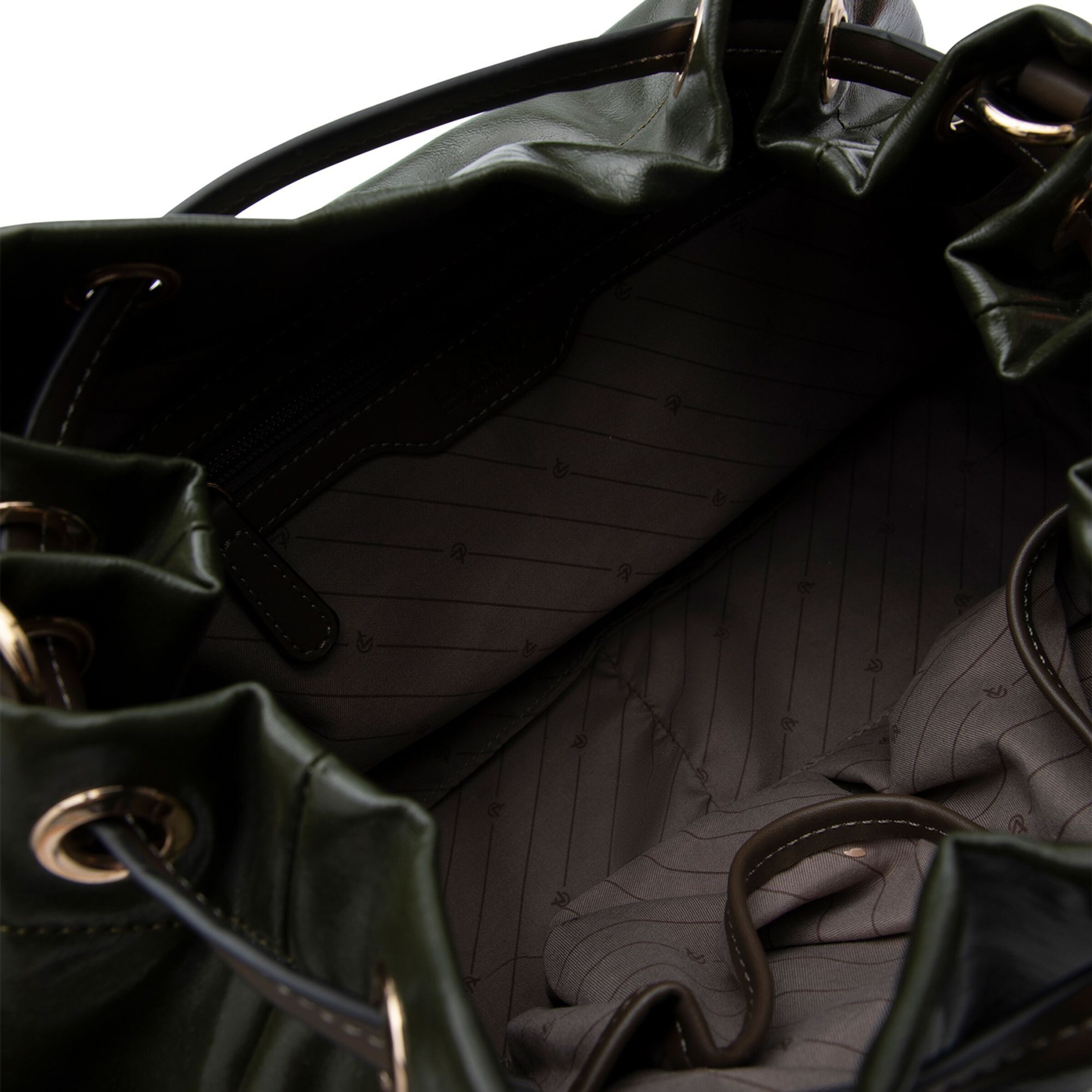 Poche ventrale 'Padma' L.CREDI en vert