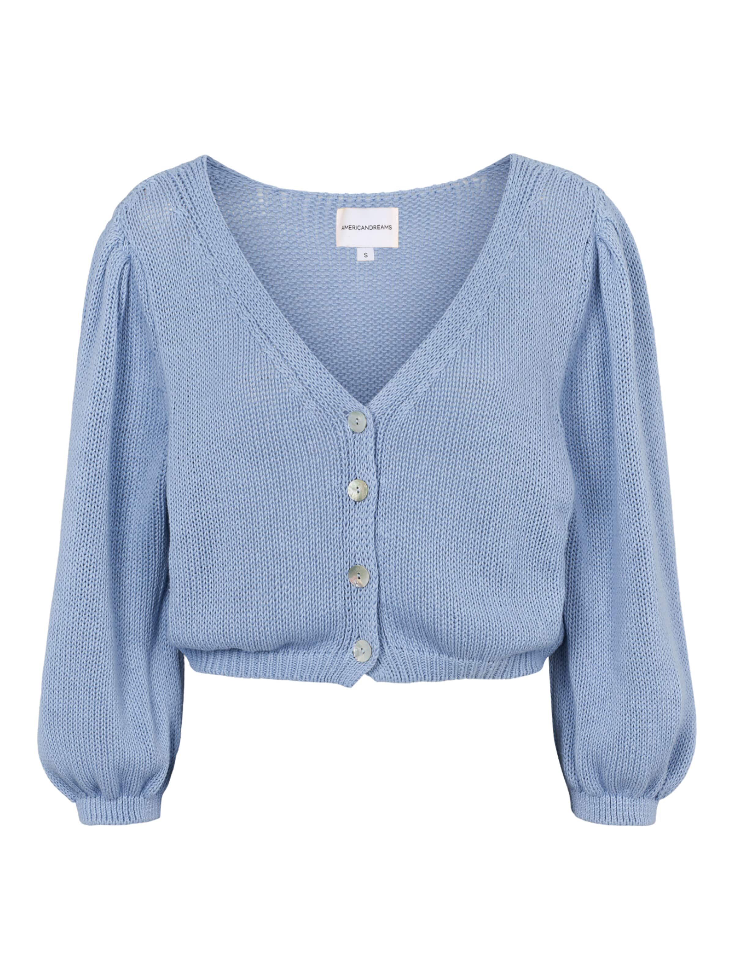 americandreams Cardigan 'Manda' i blå: forside