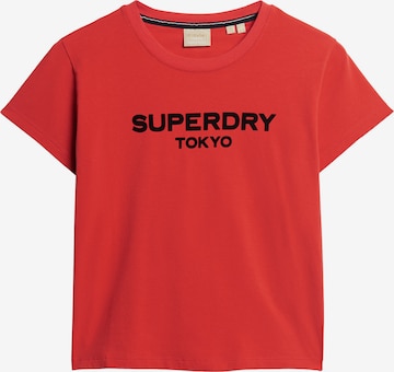 T-shirt Superdry en rouge : devant