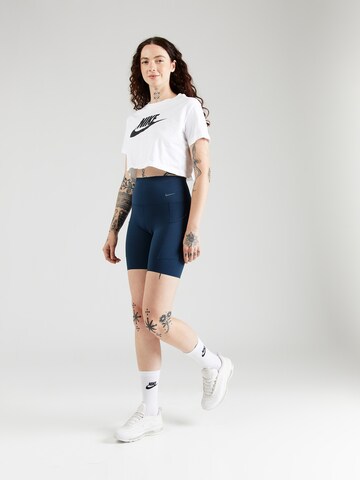 NIKE Skinny Sportsbukser i blå