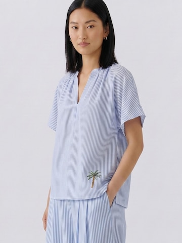 OUI Bluse in Blau