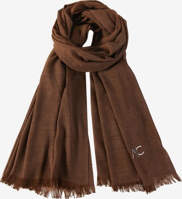 alberto cabale Scarf 'Everydays' in Brown: front