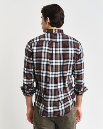 GANT Regular Fit Hemd in Braun