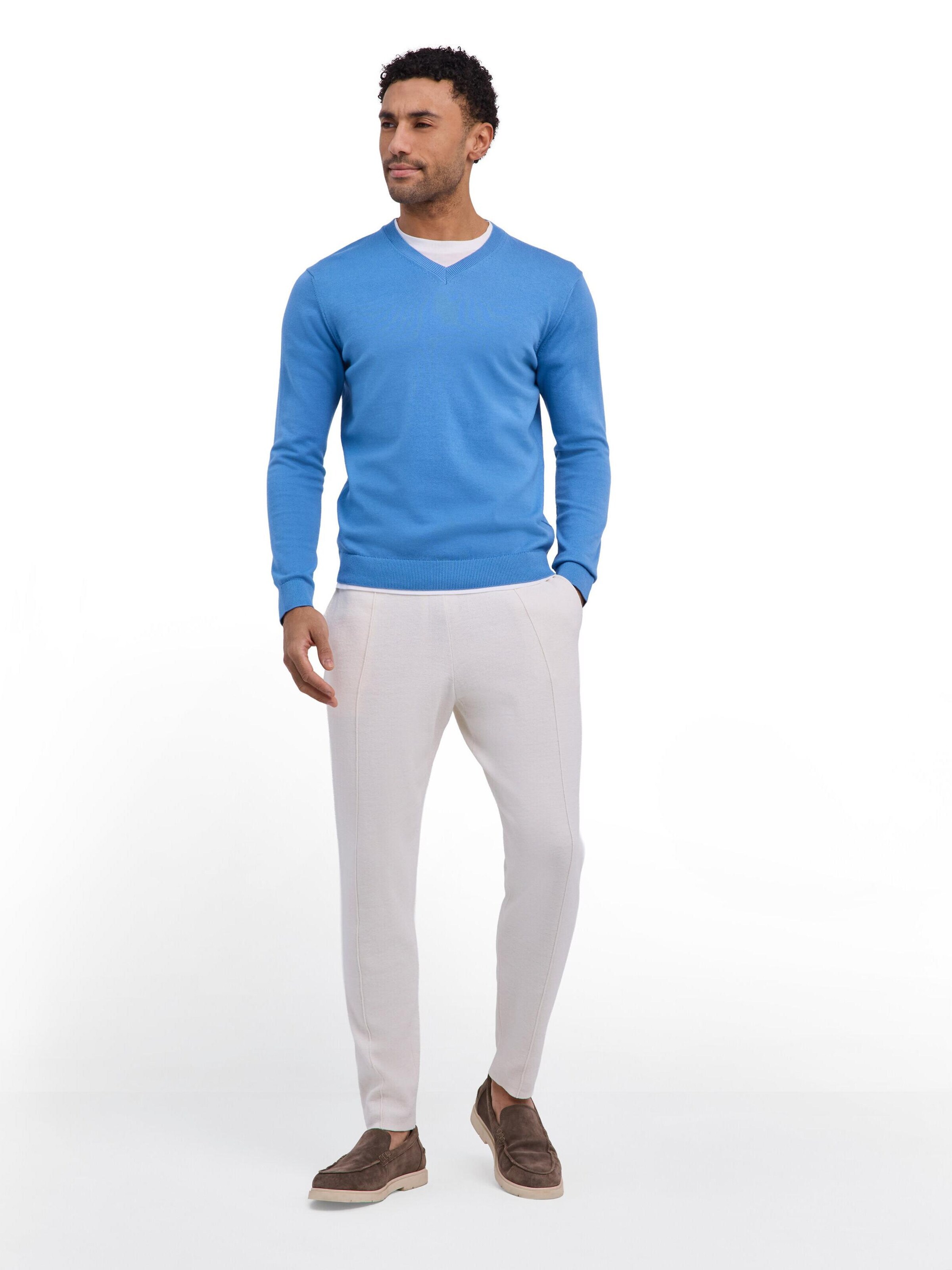 FALKE Sweater 'Cotton Knit' in Blue