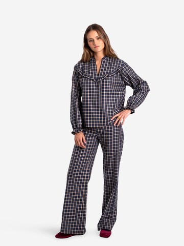 THE-ARE Wide leg Trousers in Blue