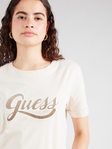 GUESS T-Shirt in Beige