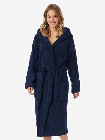SCHIESSER Bademantel lang 'Essentials' in Blau
