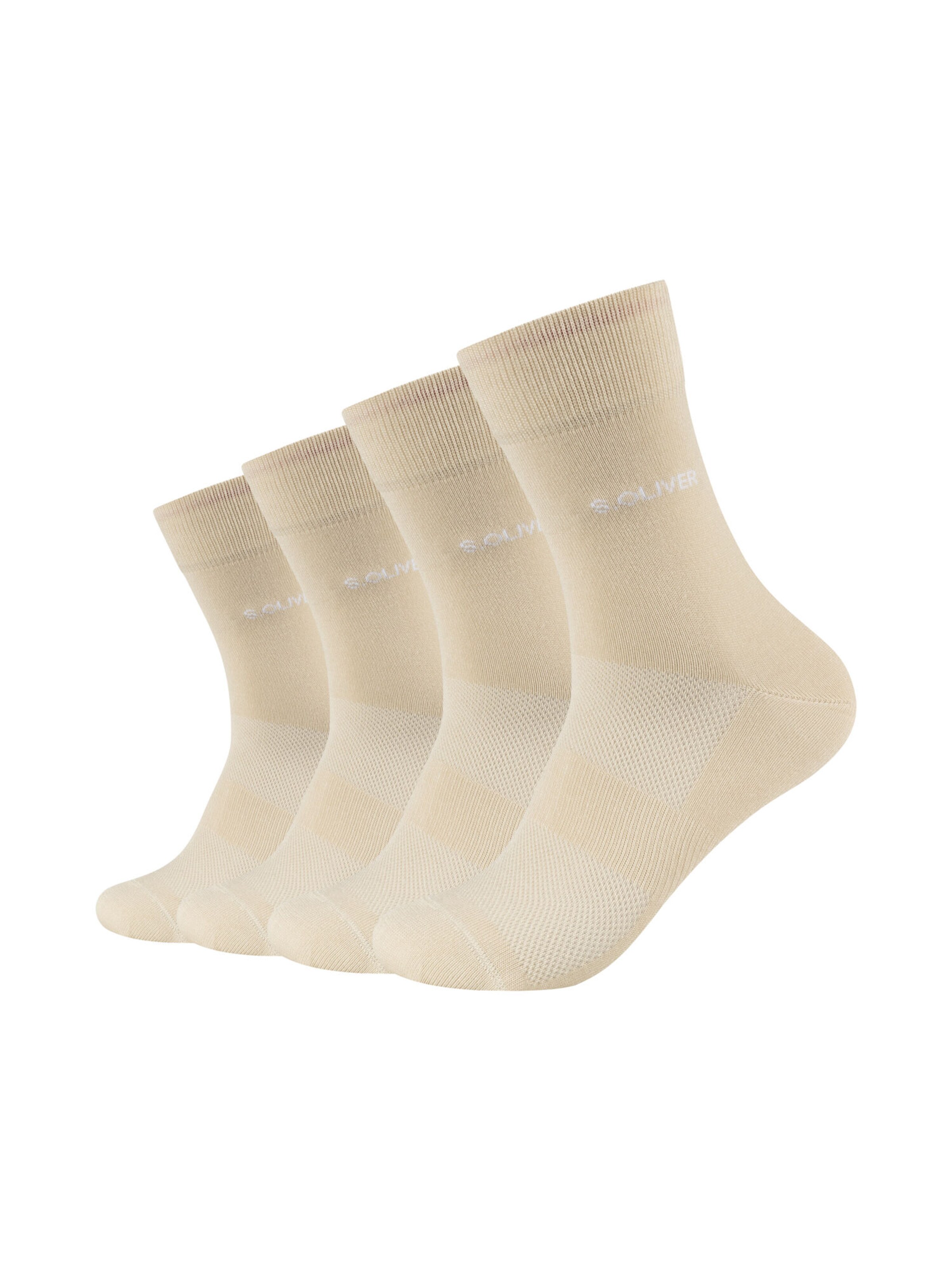 s.Oliver Socks in Beige: front