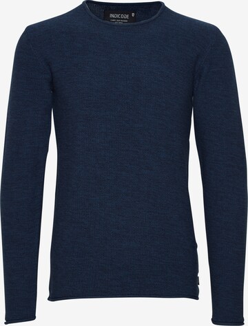 INDICODE JEANS Strickpullover 'Corto' in Blau: predná strana