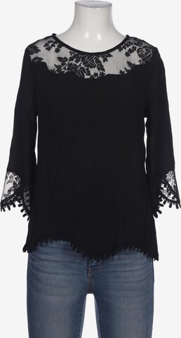 Cream Blouse & Tunic in XS in Black: front