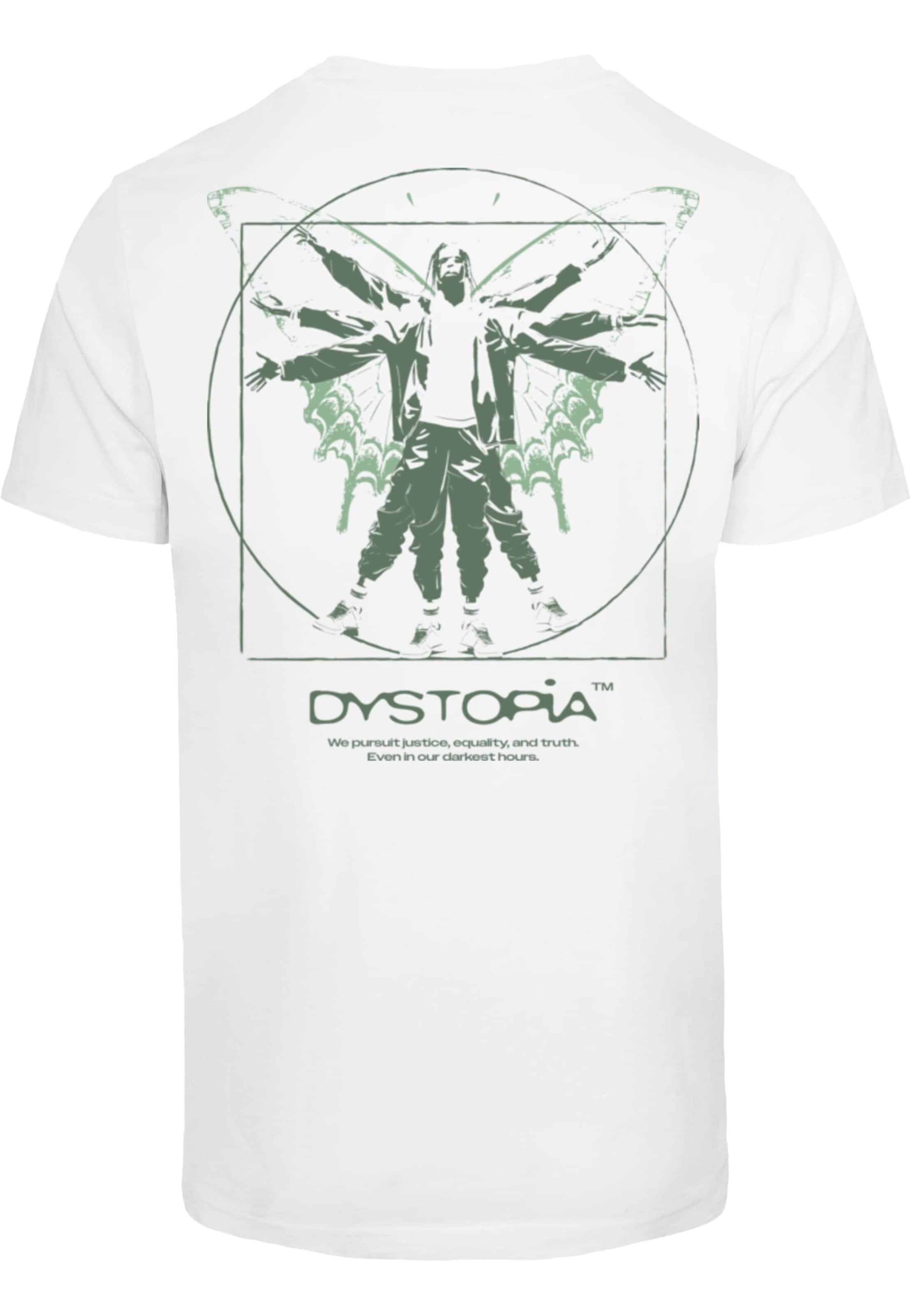 Mister Tee T-Shirt 'Dystopia' in Weiß