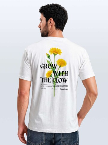 Neverless Shirt 'with the flow' in White: front