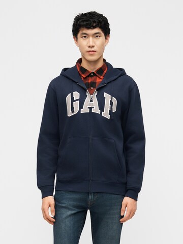 GAP Sweatvest in Blauw: voorkant