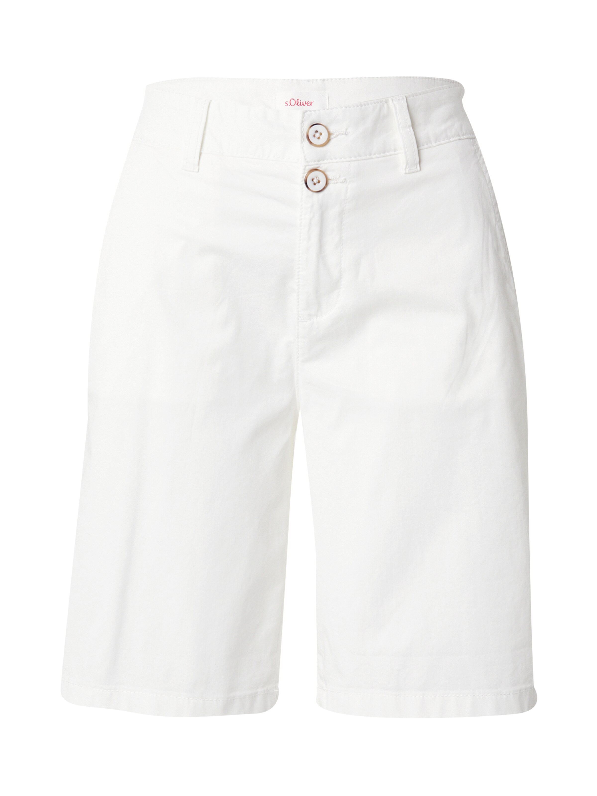 Pantalon chino s.Oliver en blanc : devant