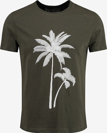 Key Largo - Camisa 'OCEAN DRIVE' em verde: frente