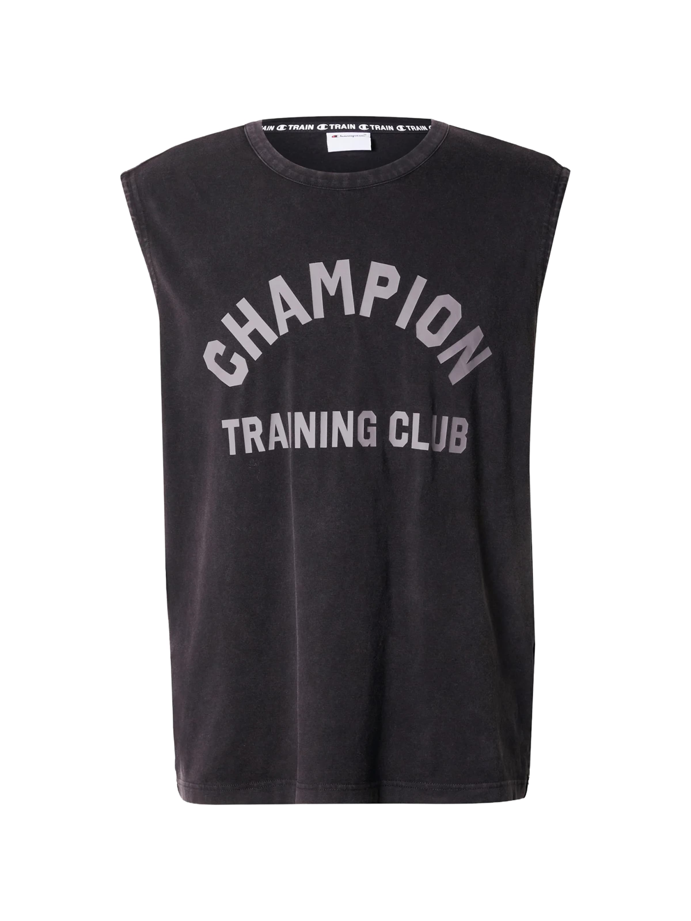 Champion Authentic Athletic Apparel - Camisa em preto: frente