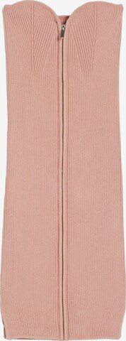 Bershka Strikkjole i pink: forside