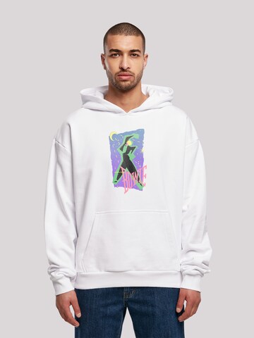 F4NT4STIC Sweatshirt 'David Bowie Moonlight Dance' in Wit: voorkant