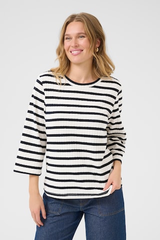 Pull-over 'Amara' Kaffe en blanc : devant
