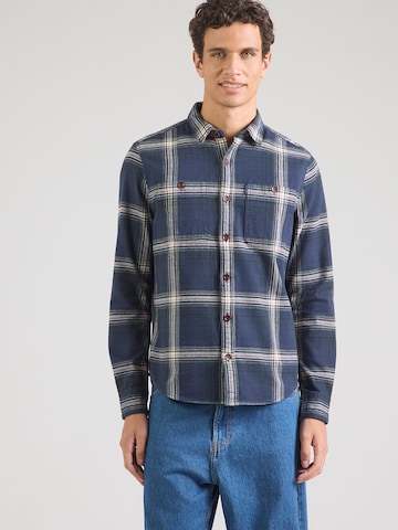 Superdry & Co Regular fit Overhemd in Blauw: voorkant