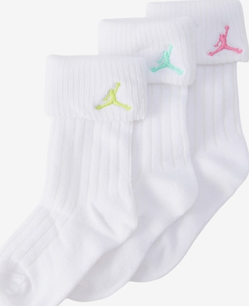 Șosete de la Jordan pe alb: față