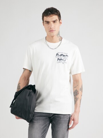 balta Superdry Marškinėliai 'MOVIE'