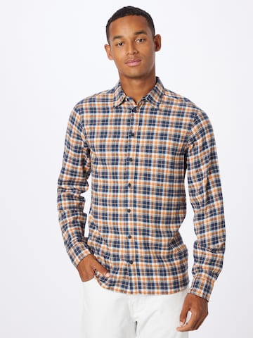 BLEND Regular fit Button Up Shirt in Blue: front