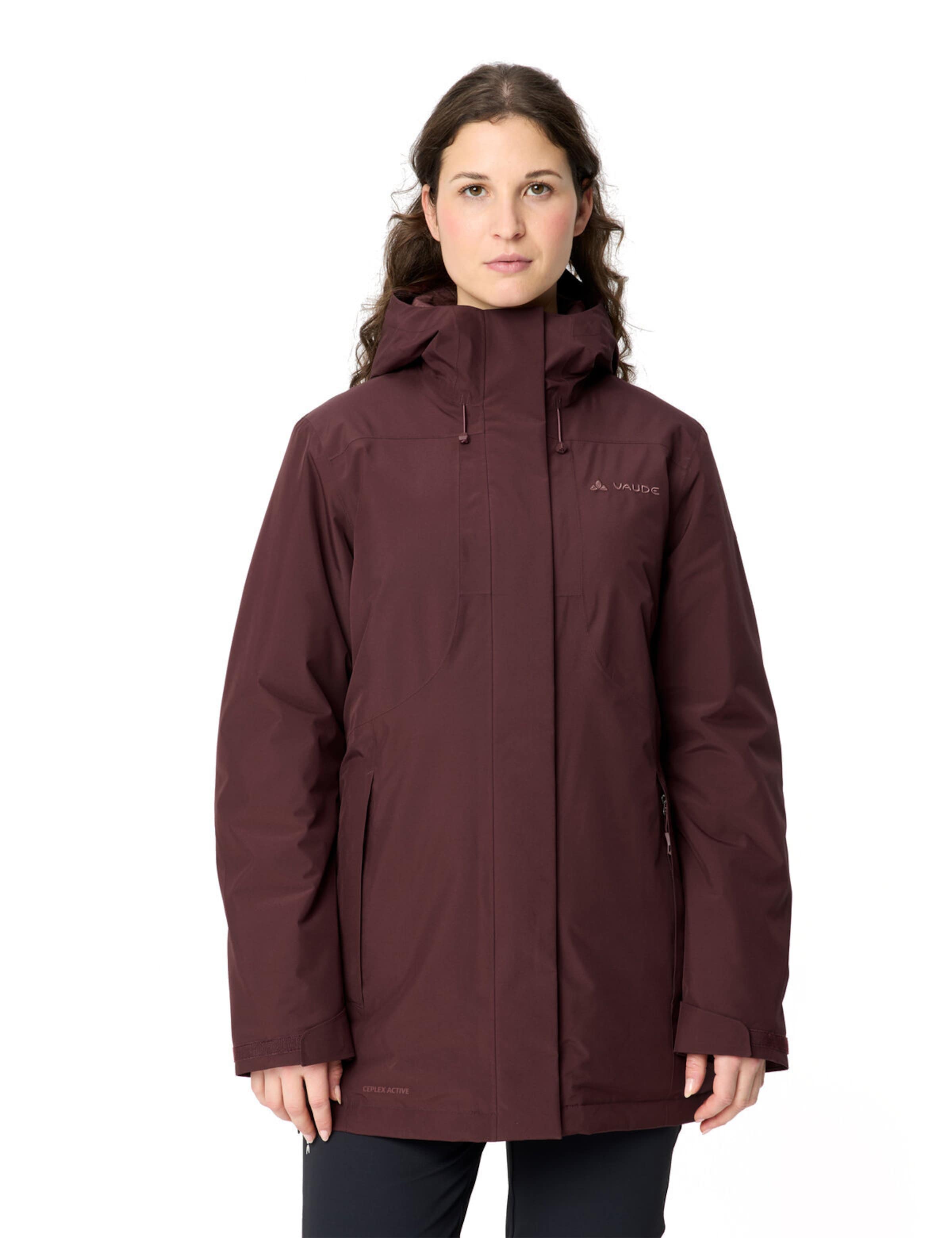 VAUDE Outdoorparka 'Rosemoor' in Rot: Vorderseite