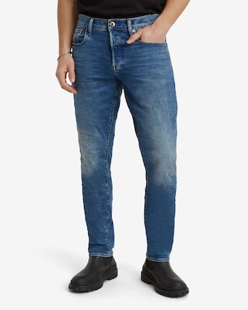 G-STAR Slimfit Jeans '3301' in Blauw: voorkant