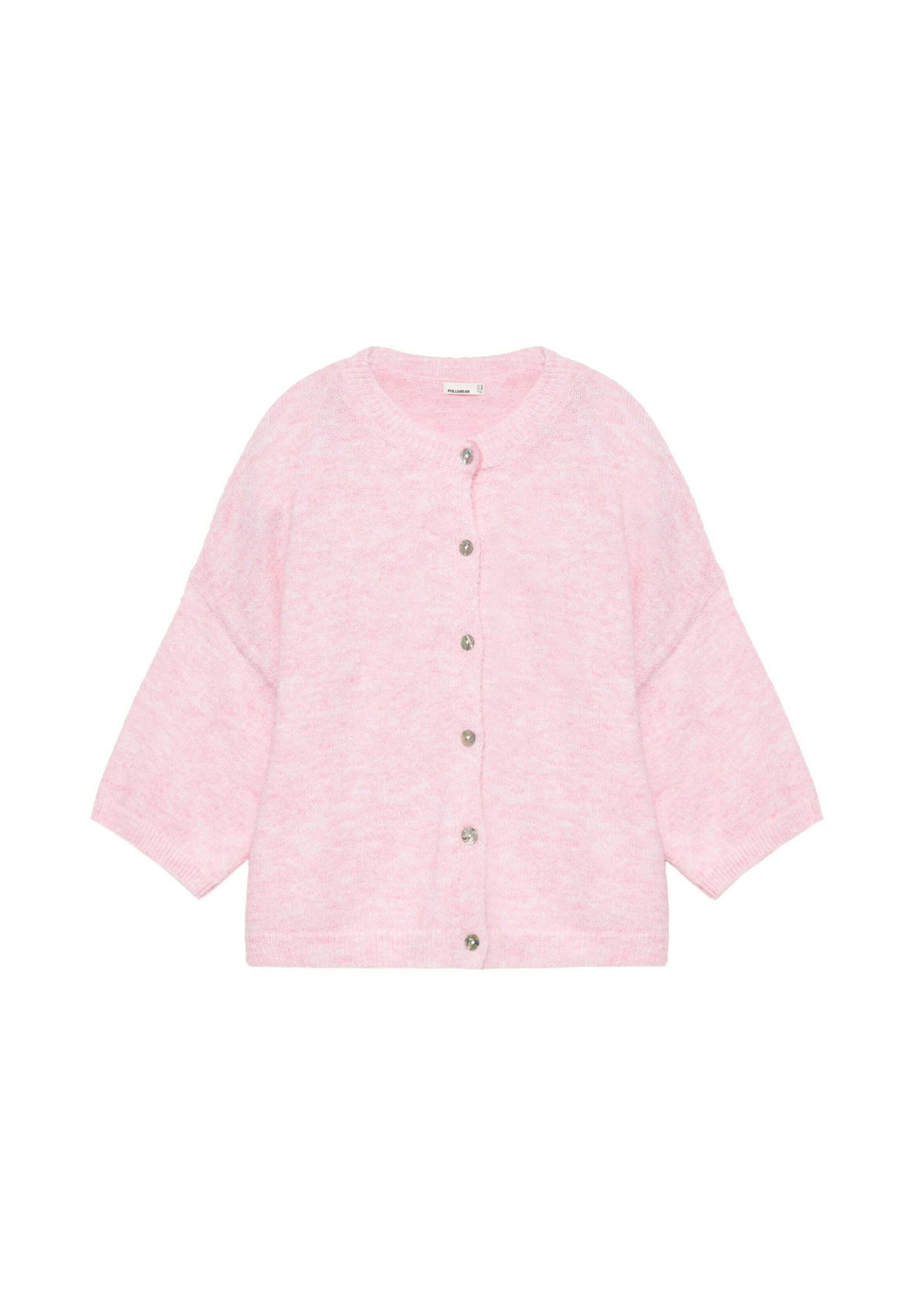 Cardigan Pull&Bear en rose : devant