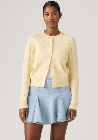 LEVI'S ® Knit Cardigan in Yellow: front
